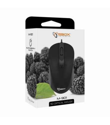 Sbox M-901 Optical Mouse  Black