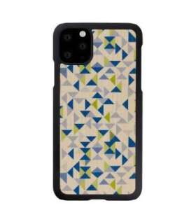 MAN&WOOD SmartPhone case iPhone 11 Pro Max blue triangle black