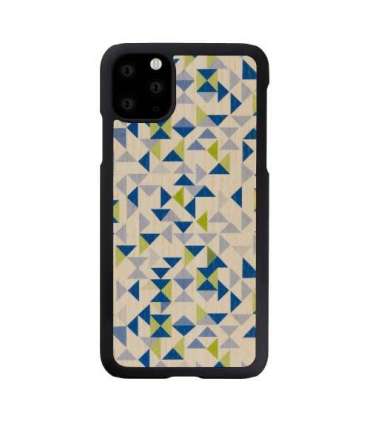 MAN&WOOD SmartPhone case iPhone 11 Pro Max blue triangle black
