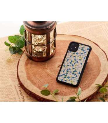 MAN&WOOD SmartPhone case iPhone 11 blue triangle black
