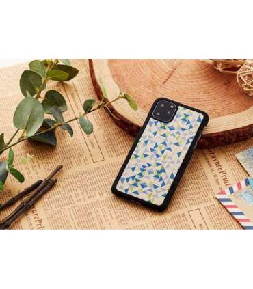 MAN&WOOD SmartPhone case iPhone 11 Pro blue triangle black