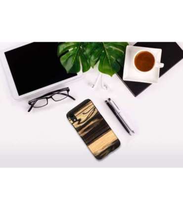 MAN&WOOD SmartPhone case iPhone XR white ebony black