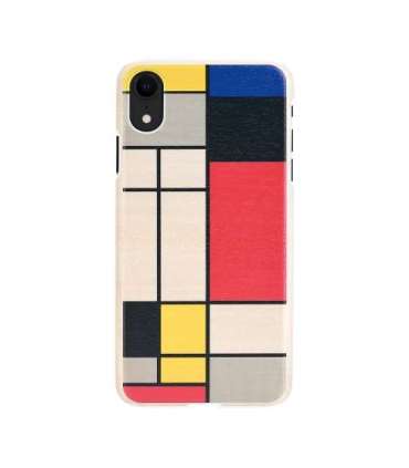 MAN&WOOD SmartPhone case iPhone XR mondrian wood white