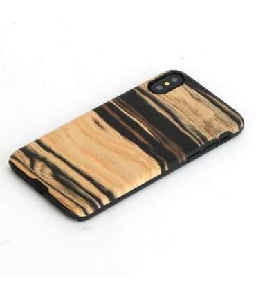 MAN&WOOD SmartPhone case iPhone X/XS white ebony black