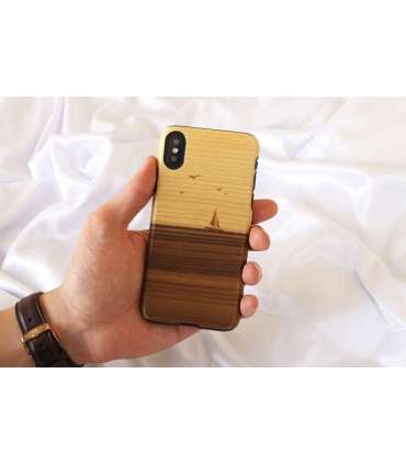 MAN&WOOD SmartPhone case iPhone X/XS mare black