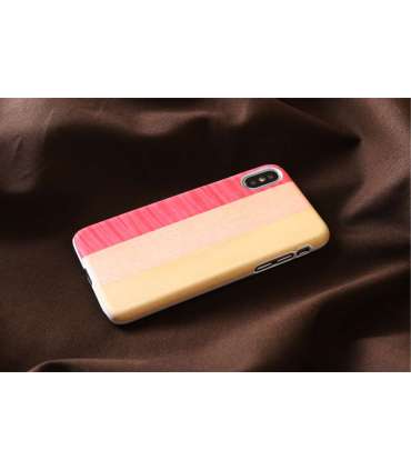 MAN&WOOD SmartPhone case iPhone X/XS pink pie white