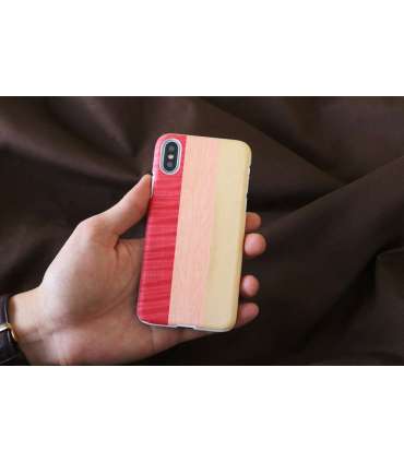 MAN&WOOD SmartPhone case iPhone X/XS pink pie white