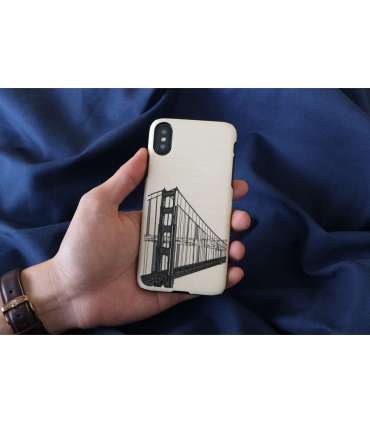 MAN&WOOD SmartPhone case iPhone X/XS hand bridge black