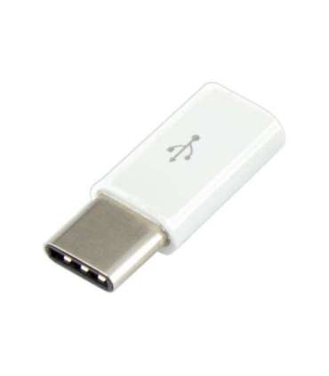 Sbox AD.USB-C W Micro USB 2.0 F. - TYPE C M. White