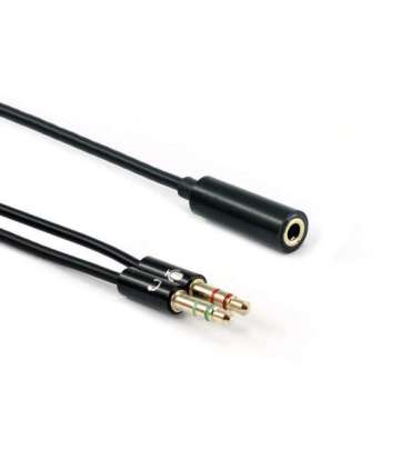 Sbox 35F-2X35M/R 3.5mm F. 4Pin - 2 X 3.5mm M. 3Pin 0.2m