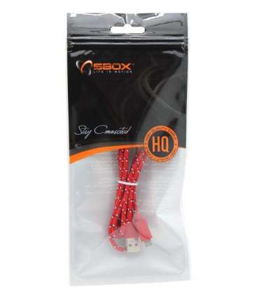 Sbox USB-1031R USB-Micro USB 1M Red