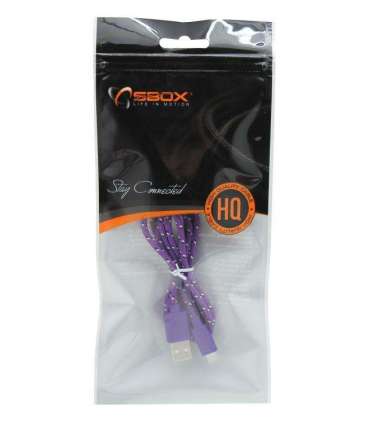 Sbox USB-Micro USB 1M USB-1031U purple