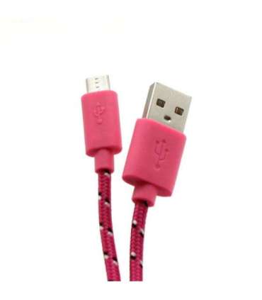 Sbox USB-Micro USB 1M USB-1031P pink