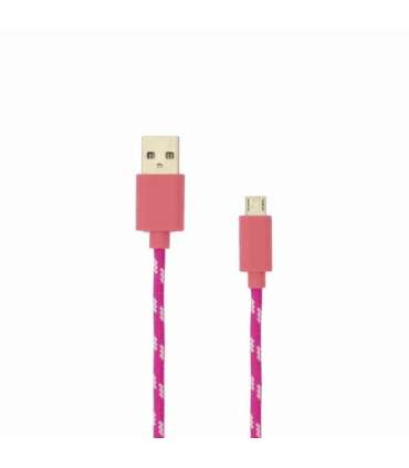 Sbox USB-Micro USB 1M USB-1031P pink