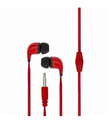 Sbox Stereo Earphones With Microphone EP-038 Red