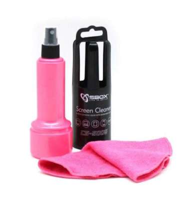 Sbox CS-5005P Screen Cleaner 150ml Pink