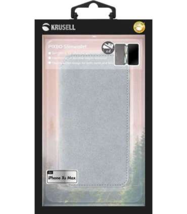Krusell Broby 4 Card SlimWallet Apple iPhone XS Max light grey