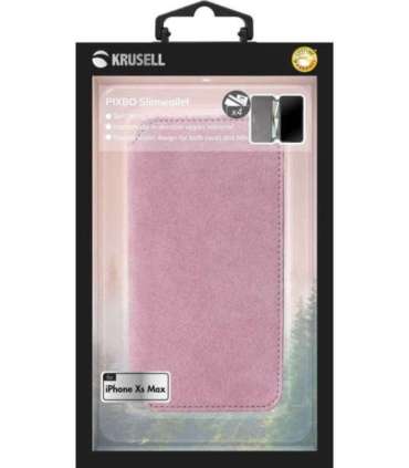 Krusell Broby 4 Card SlimWallet Apple iPhone XS Max pink
