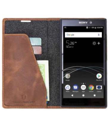 Krusell Sunne 2 Card Foliowallet Sony Xperia L2 vintage cognac