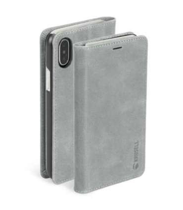 Krusell Sunne 4 Card FolioWallet Apple iPhone XS Max vintage grey