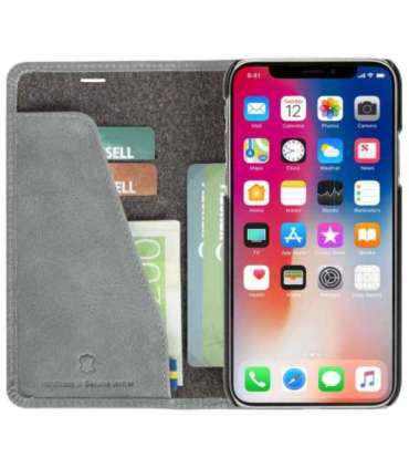 Krusell Sunne 4 Card FolioWallet Apple iPhone XS Max vintage grey