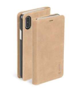 Krusell Sunne 4 Card FolioWallet Apple iPhone XS Max vintage nude