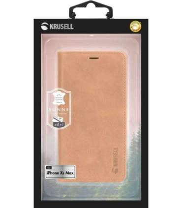 Krusell Sunne 4 Card FolioWallet Apple iPhone XS Max vintage nude