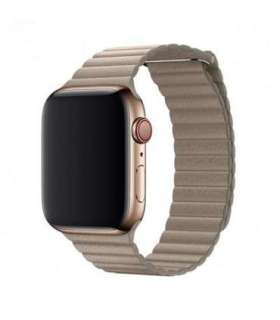 Devia Elegant Leather Loop(44mm) for Apple Watch stone