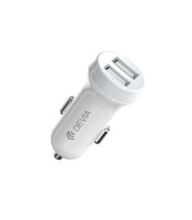 Devia Smart series car charger suit for Lightning (5V3.1A,2USB) white