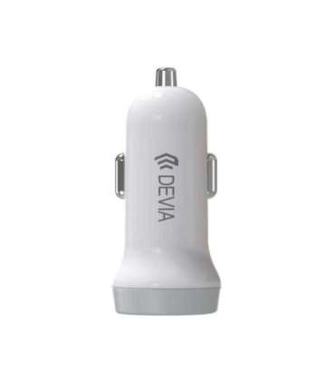 Devia Smart series car charger suit for Lightning (5V3.1A,2USB) white