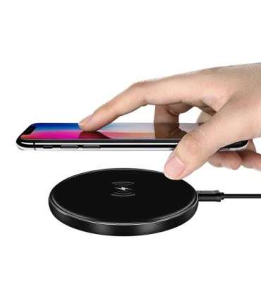 Devia Aurora Series Ultra-slim Wireless Quick Charger (V2) (10W) black
