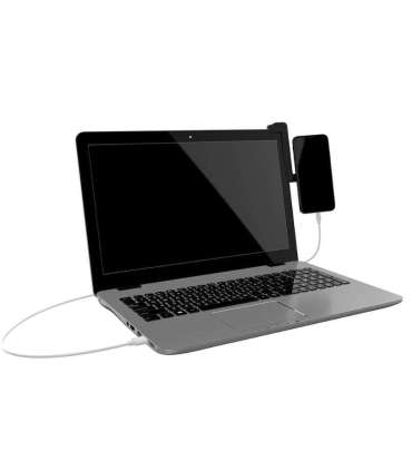 Tellur Phone Holder Magnetic, Laptop Display Mount, MDM, black