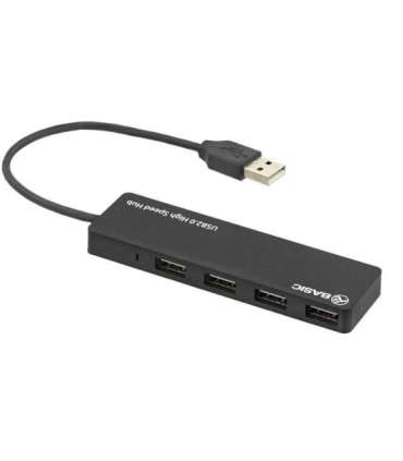 Tellur Basic USB Hub, 4 ports, USB 2.0 Black