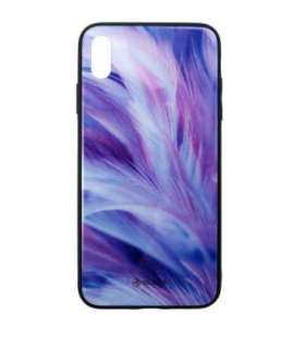 Tellur Cover Glass print for iPhone XS MAX feather