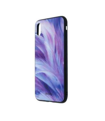 Tellur Cover Glass print for iPhone XS MAX feather