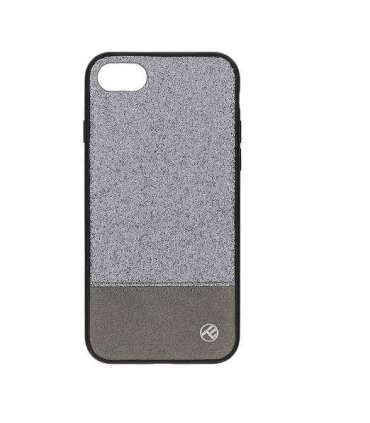 Tellur Cover Synthetic Leather Glitter II for iPhone 8 silver