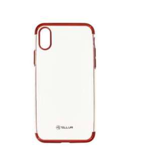Tellur Cover Silicone Electroplated for iPhone X/XS red