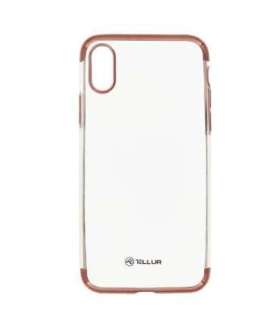 Tellur Cover Silicone Electroplated for iPhone X/XS rose gold