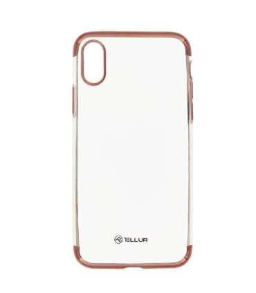 Tellur Cover Silicone Electroplated for iPhone X/XS rose gold
