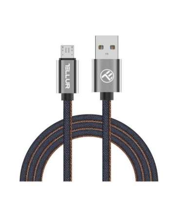 Tellur Data cable, USB to Micro USB, 1m denim