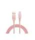 Tellur Data cable, USB to Type-C, made with Kevlar, 3A, 1m rose gold
