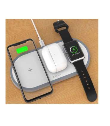 Devia 3In1 Charger for smart phone & Applewatch & Earphone V4 (10W) white
