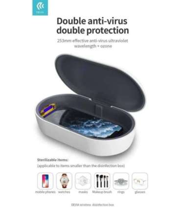 Devia Wireless Charging Disinfection box white