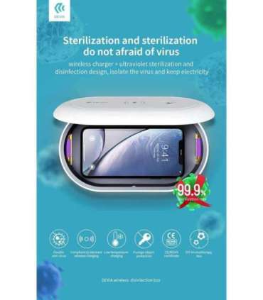 Devia Wireless Charging Disinfection box white