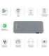 Tellur Power Bank QC 3.0 Fast Charge, 5000mAh, 3in1 gray