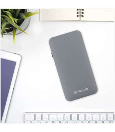 Tellur Power Bank QC 3.0 Fast Charge, 5000mAh, 3in1 gray