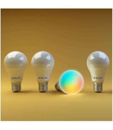 Tellur WiFi Smart Bulb E27 White/Warm/RGB, Dimmer