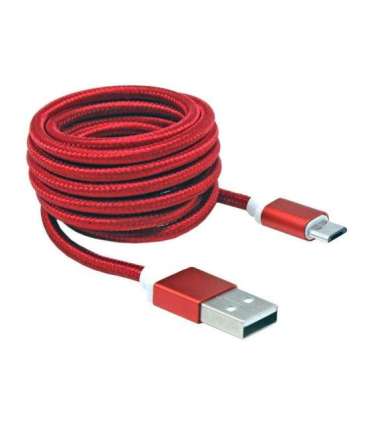 Sbox USB-Micro USB M/M 1.5m USB-10315R red