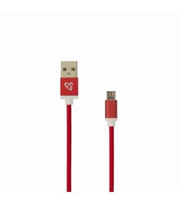 Sbox USB-Micro USB M/M 1.5m USB-10315R red