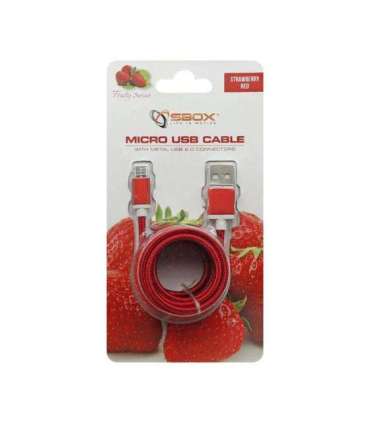 Sbox USB-Micro USB M/M 1.5m USB-10315R red